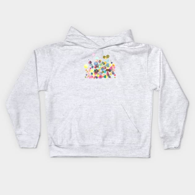 Watercolor Drops Kids Hoodie by ninoladesign